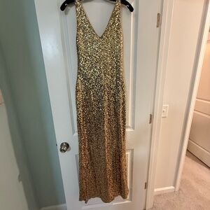Ralph Lauren Gold Sequin Dress